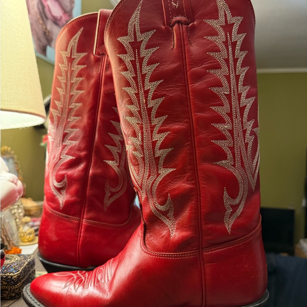 Tony Lama - Red Cowboy Boots